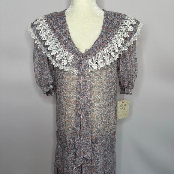 Vintage Gunne Sax by Jessica McClintock Prairie Cottagecore Dress NWT - Picture 1 of 6